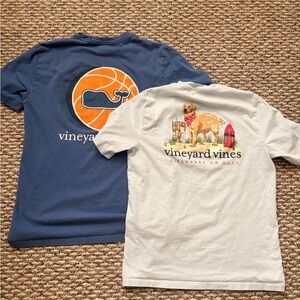 Vineyard Vines Kids' Blue and White Graphic Tees